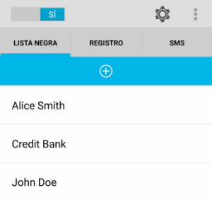 app calls blacklist android