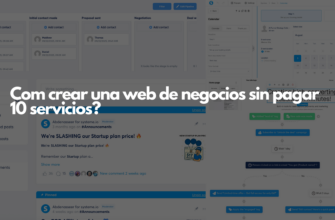 Com crear una web de negocios sin pagar 10 servicios.