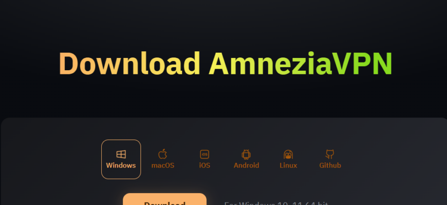 Descargar Amnezia VPN.